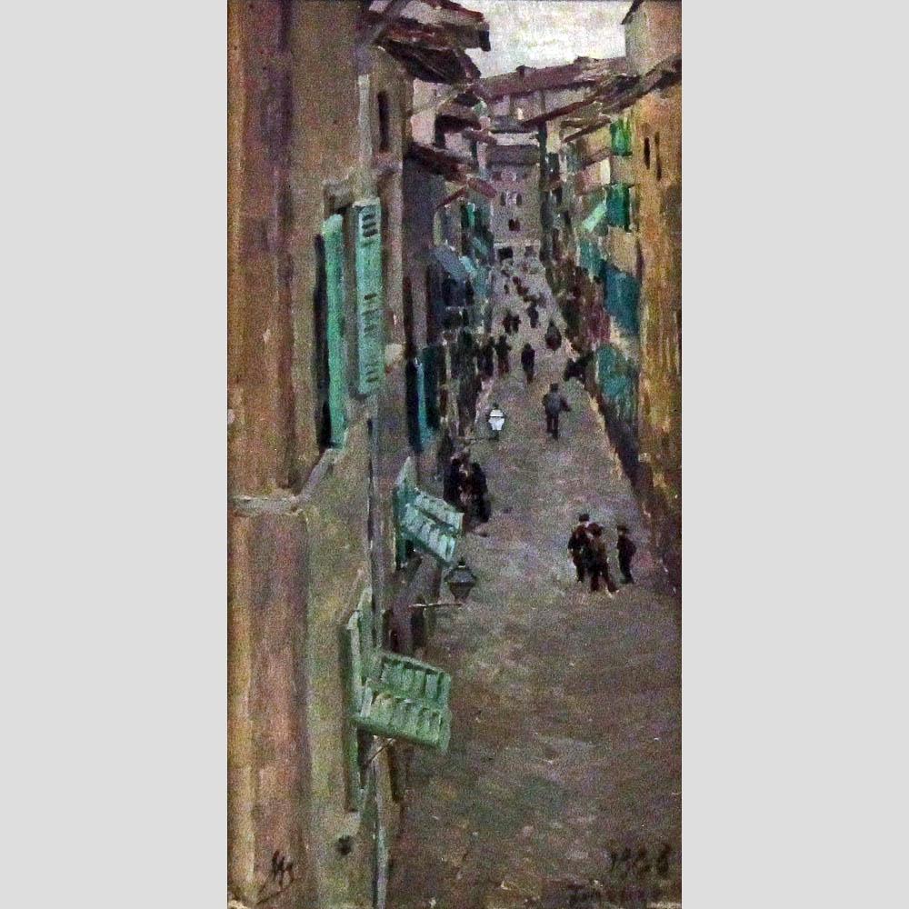 Мария Якунчикова-Вебер. Улица во Флоренции. 1888
