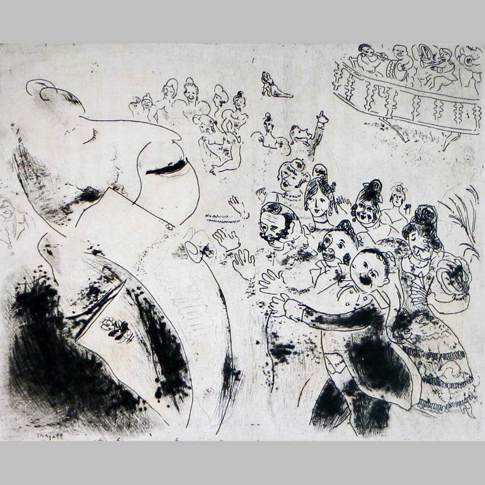 Марк Шагал. Чичиков на бале. 1923-25