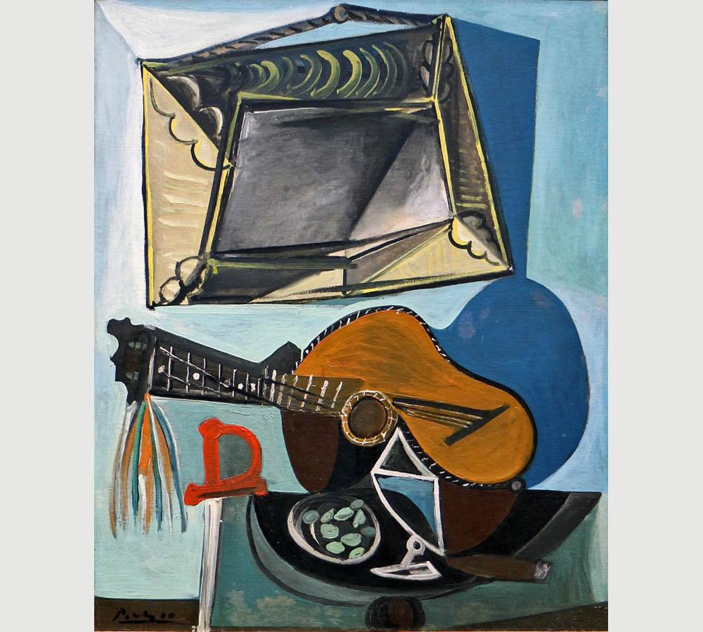 Pablo Picasso. Still Life with Guitar. 1942