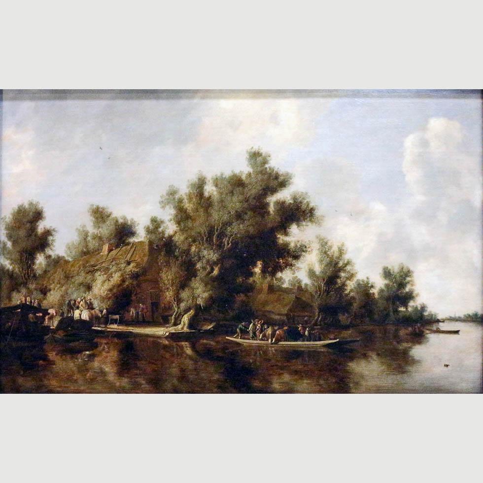 Salomon Ruysdael. River Landscape. 1631