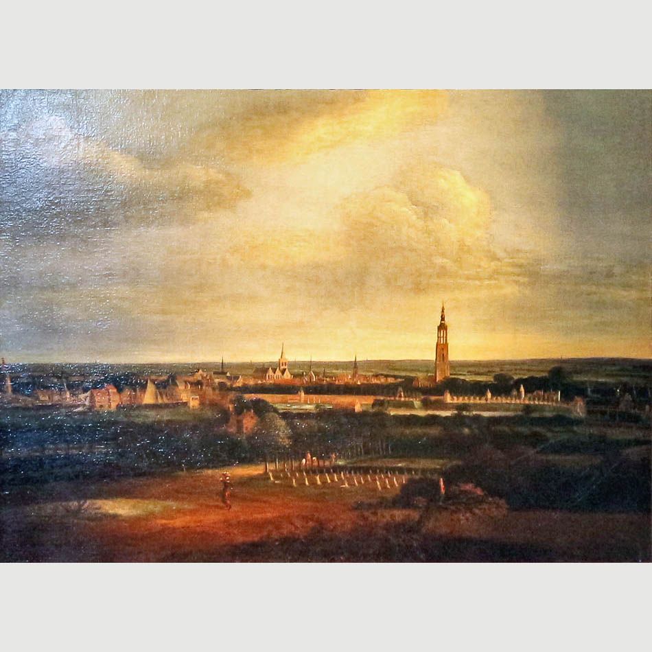 Mitthias Withoos. View of Amersfoort. 1665