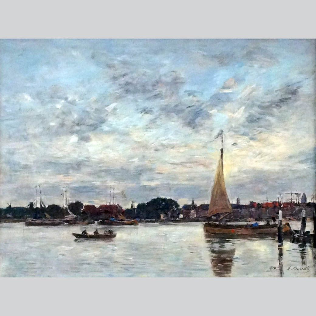 Eugene Louis Boudin. Le Port de Dordrecht. 1882