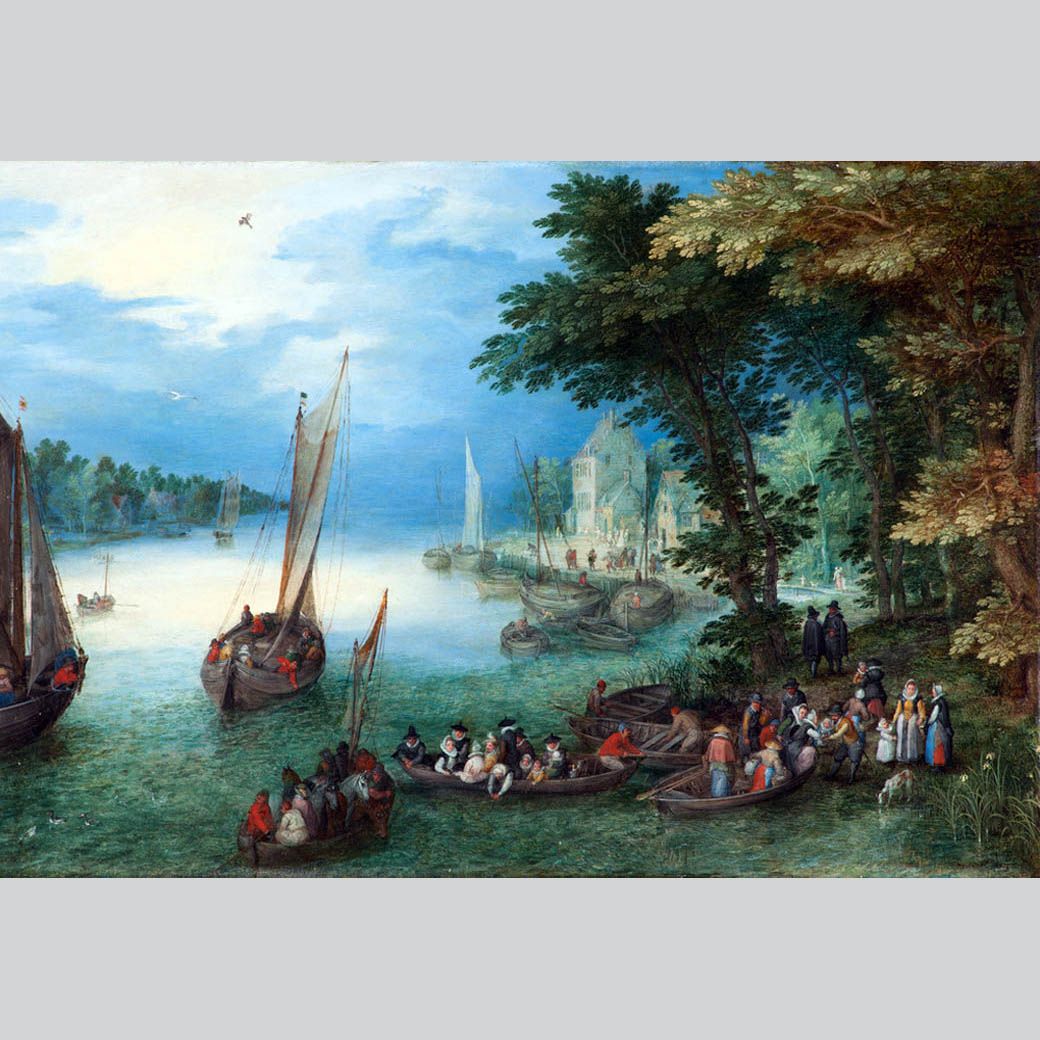 Jan Brueghel I. L’Embarquement. 1604