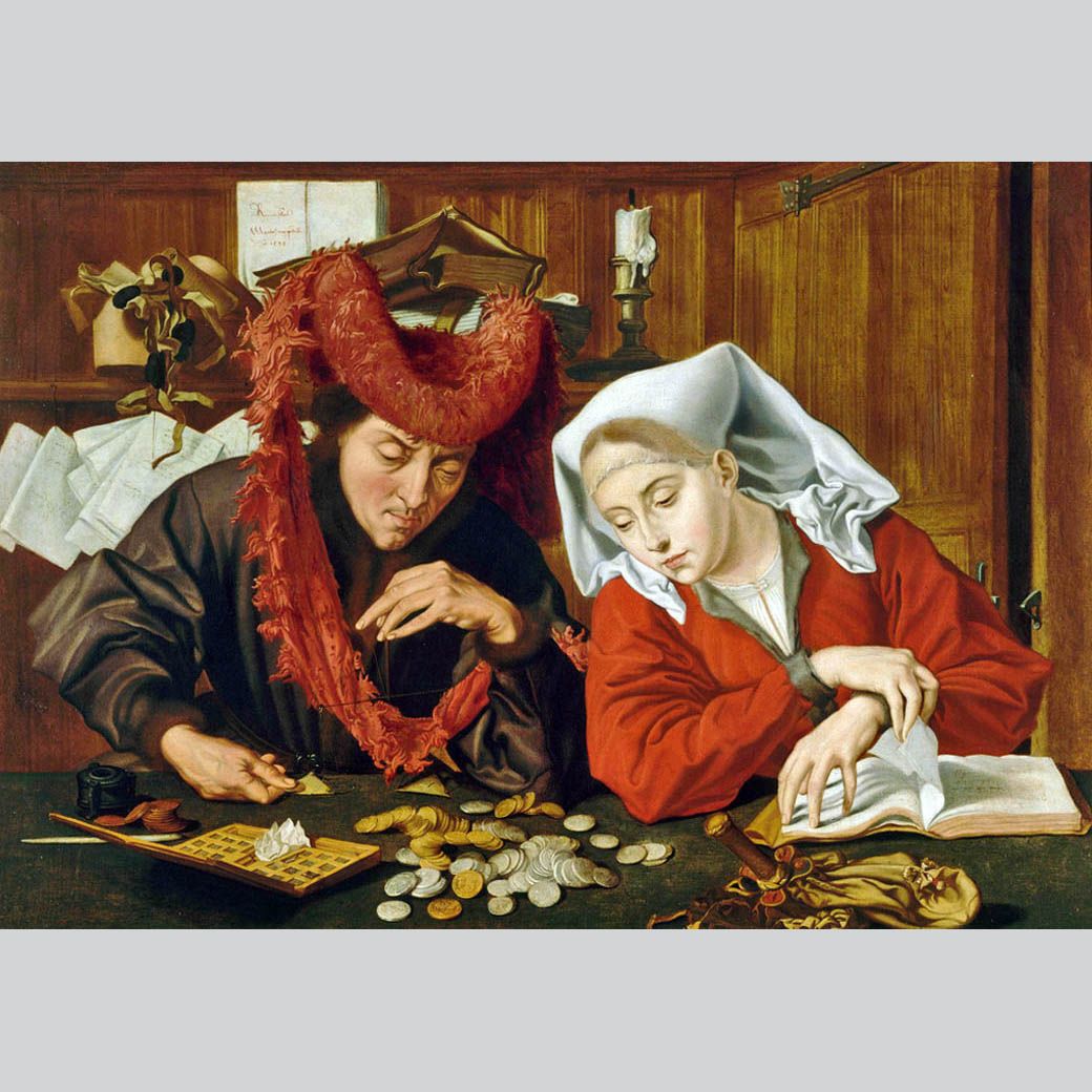 Marinus Van Reymerswaele. Tax Collector and His Wife. 1538