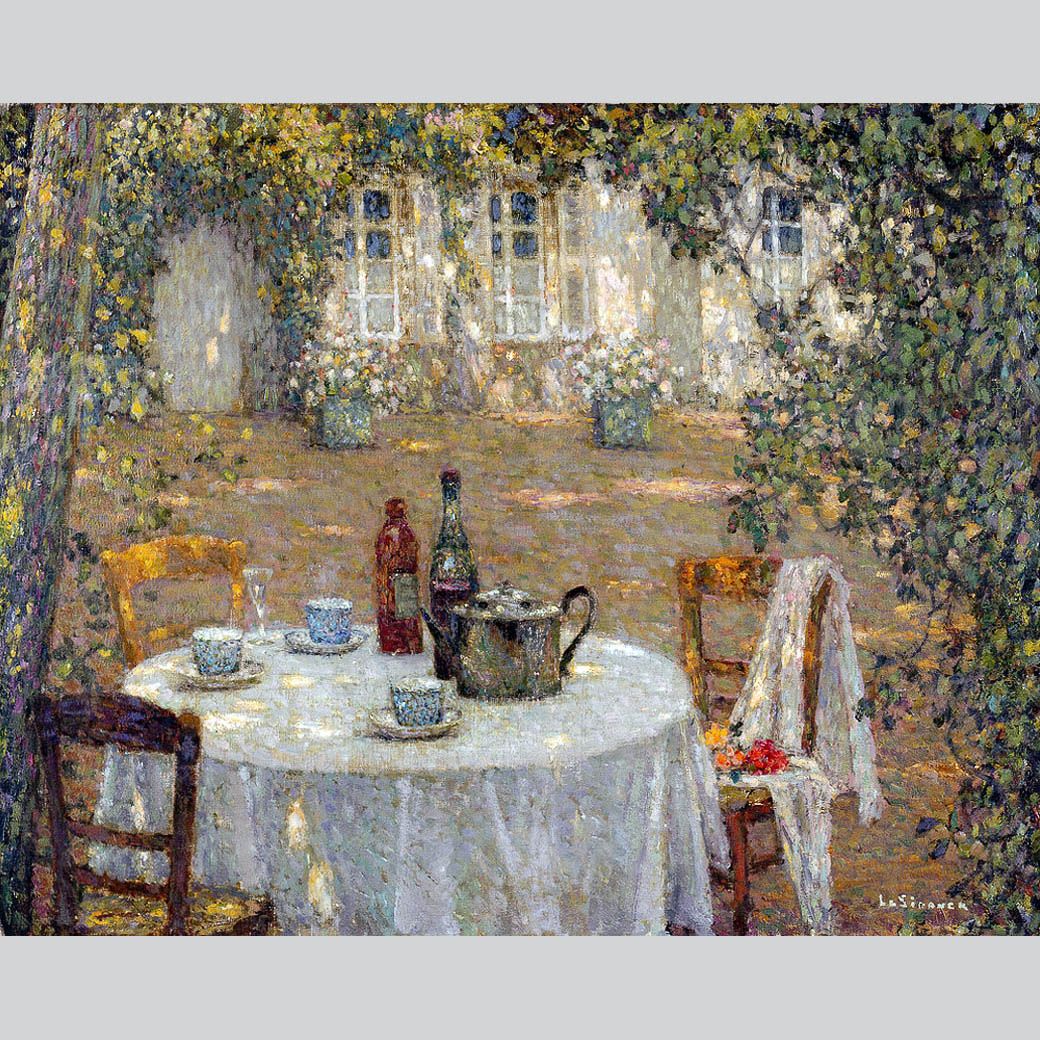 Henri La Sidaner. La Table au Soleil. 1911