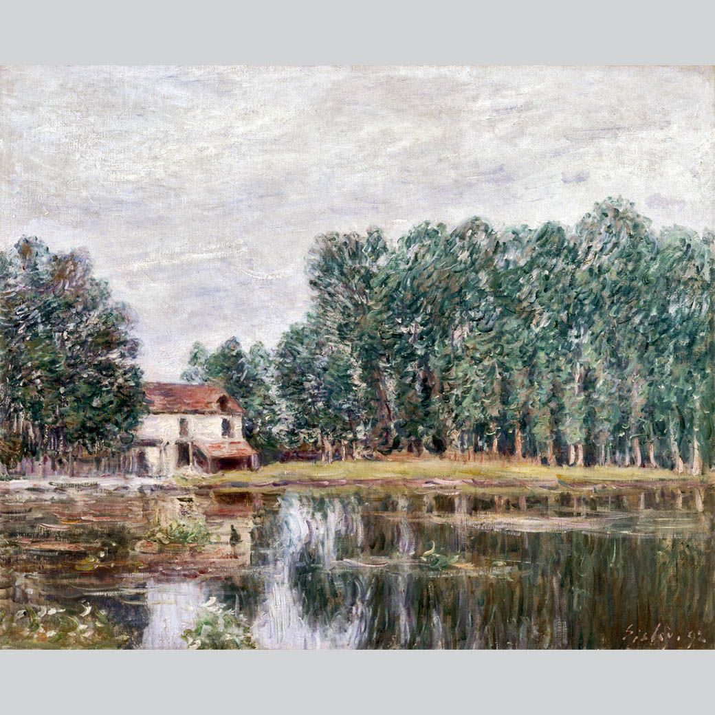 Alfred Sisley. Les Bords du Canal a Moret-sur-Loing. 1892