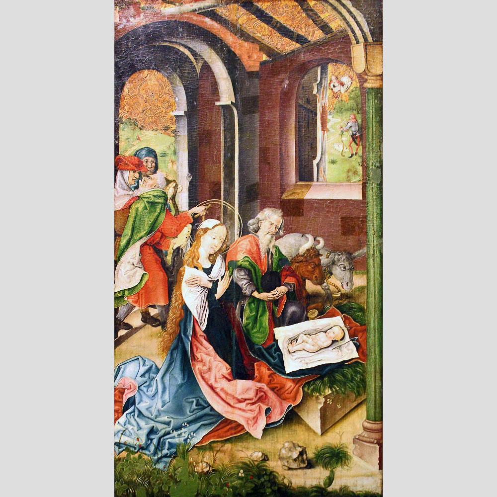 Martin Schongauer. Nativity. 1490