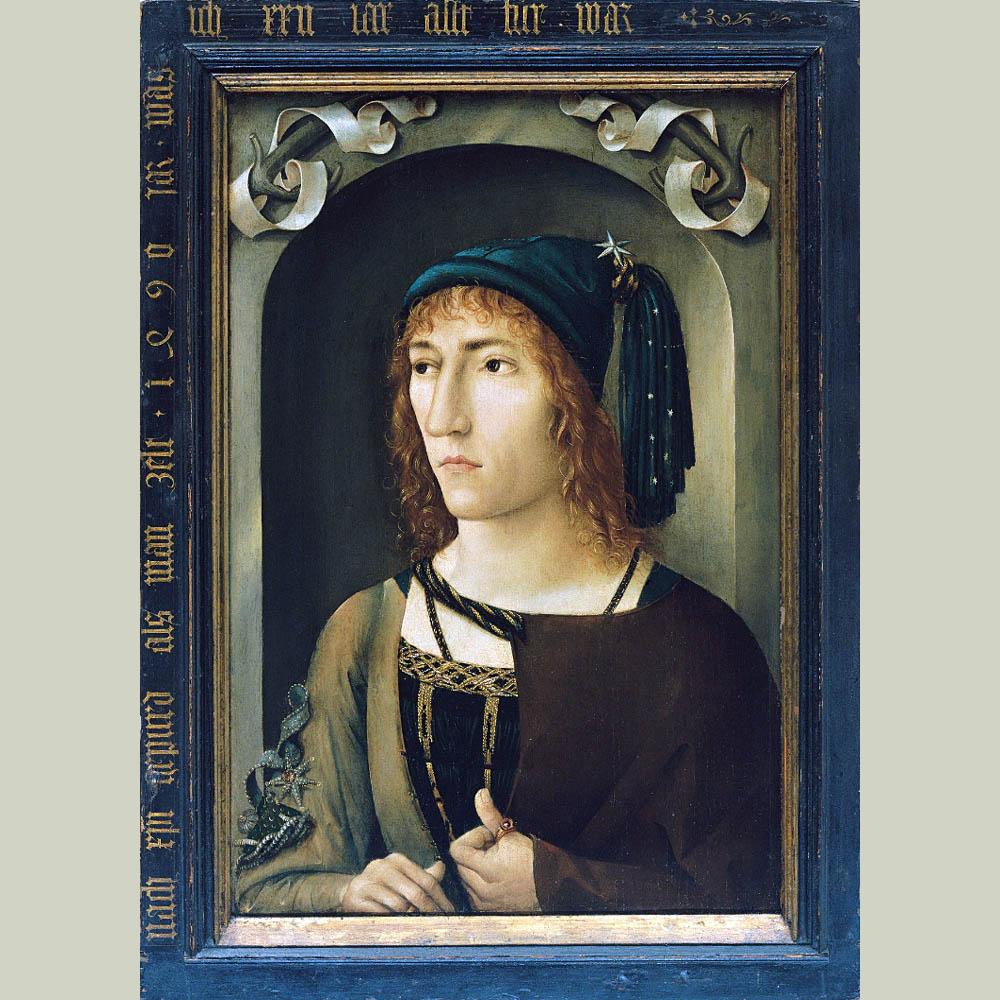Portrait of a Young Man. Upper Rhine. 1495