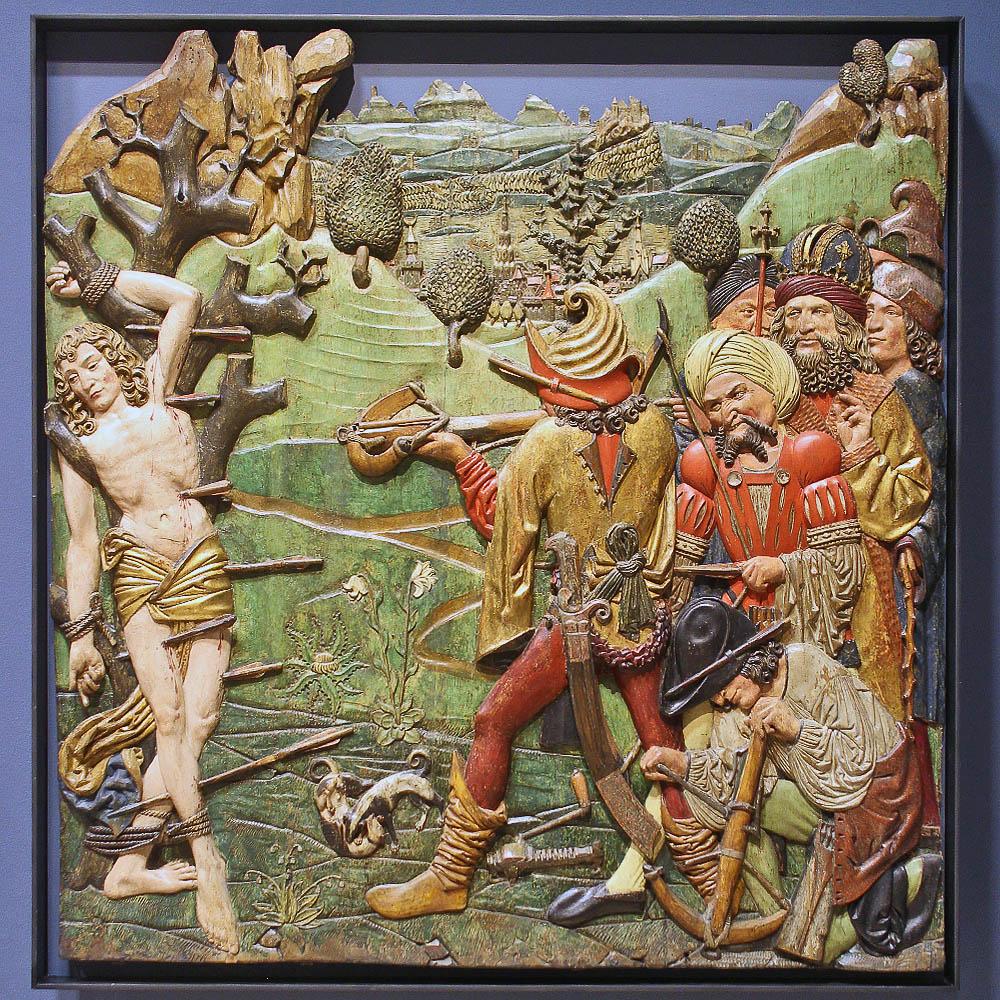 The Martyrdom of St. Sebastian. Upper Rhine. 1500-1510