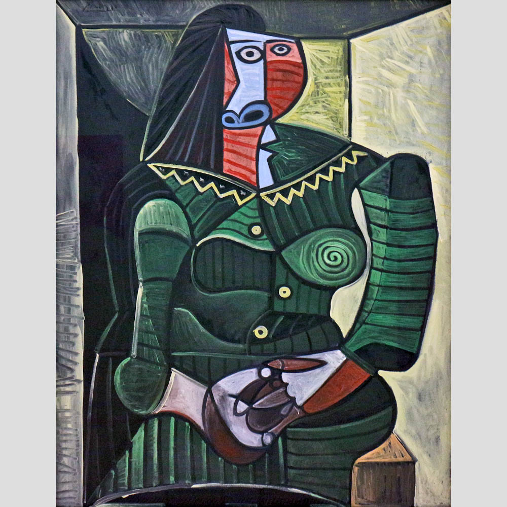 Pablo Picasso. Woman in Green (Dora). 1944
