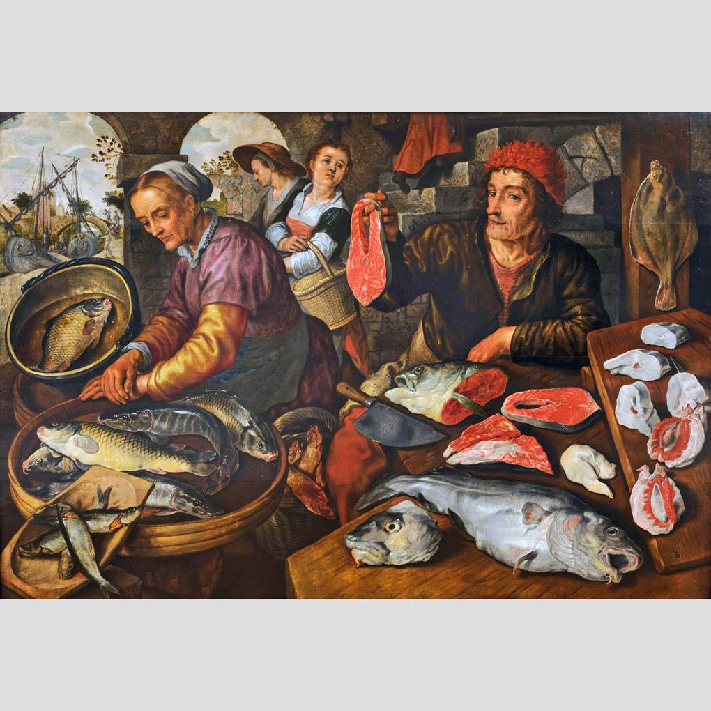 Joachim Beuckelaer. Fish Market. 1595
