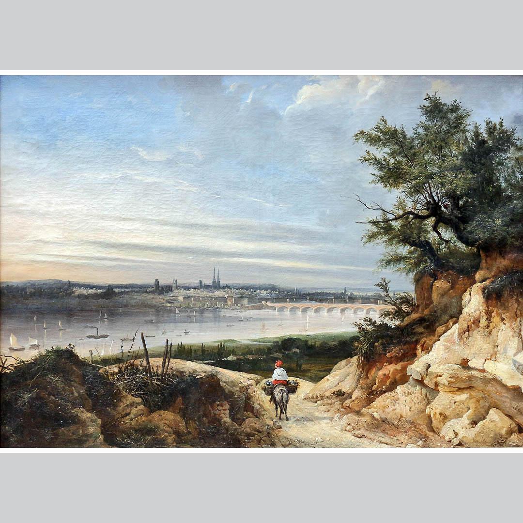 Jean-Paul Alaux. View of Bordeaux from Floriac. 1850