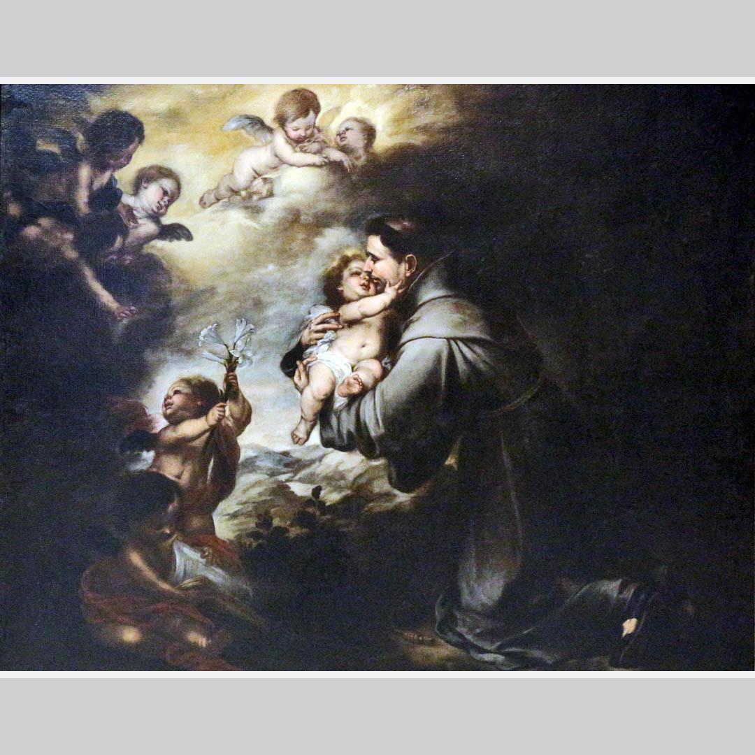 Bartolome Esteban Murillo. St Anthony with Child Jesus. 1675