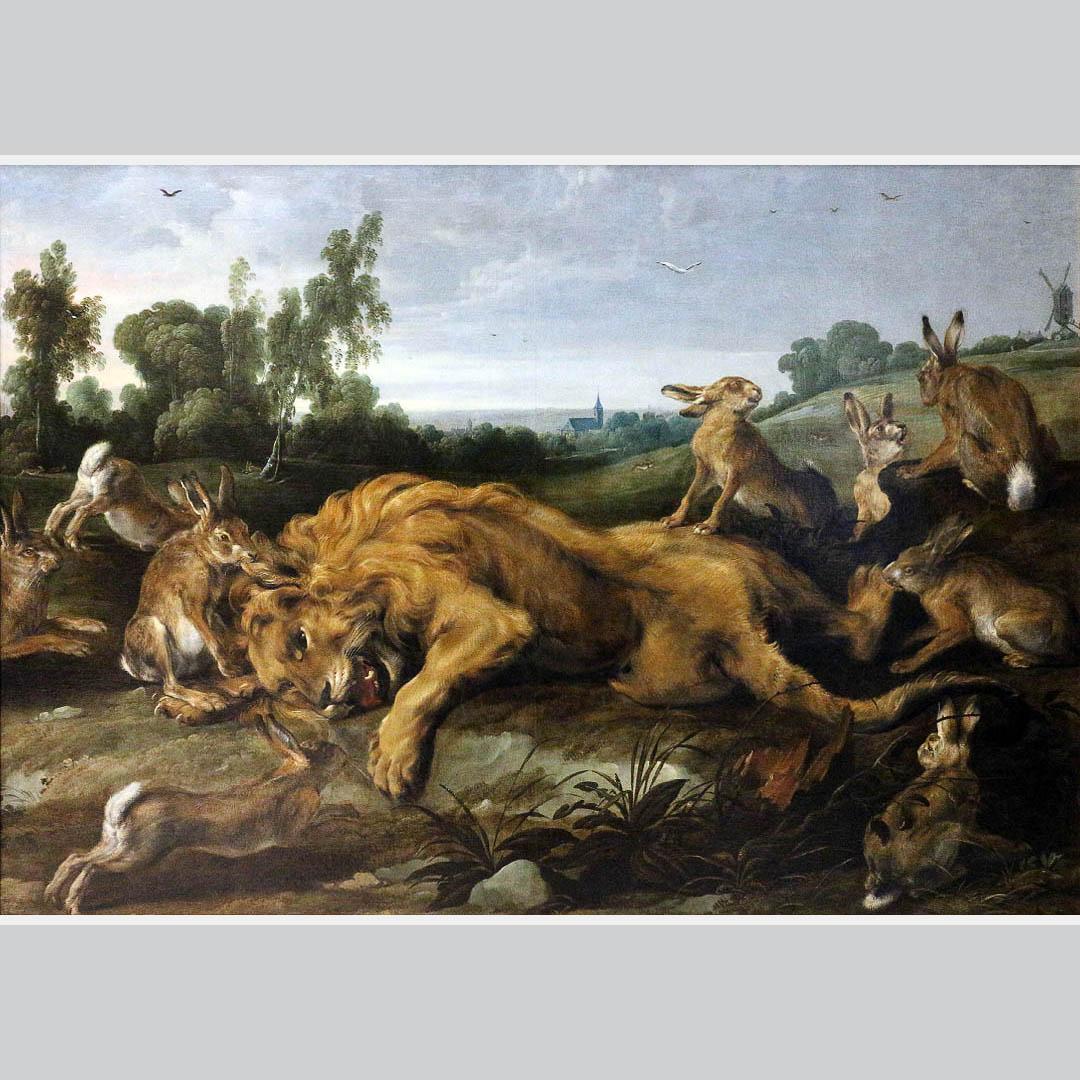 Frans Snyders. The Dead Lion