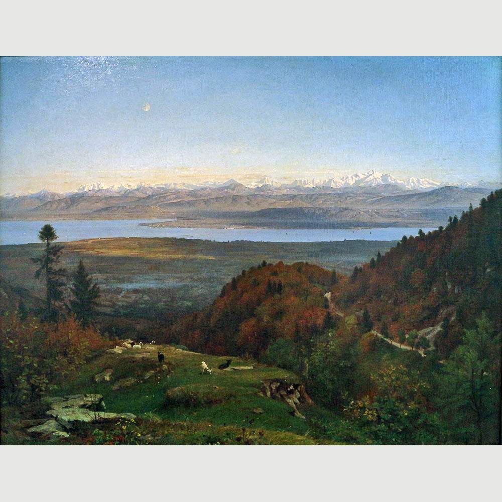 Francois-Louis Francais. Le Mont-Blanc. 1869