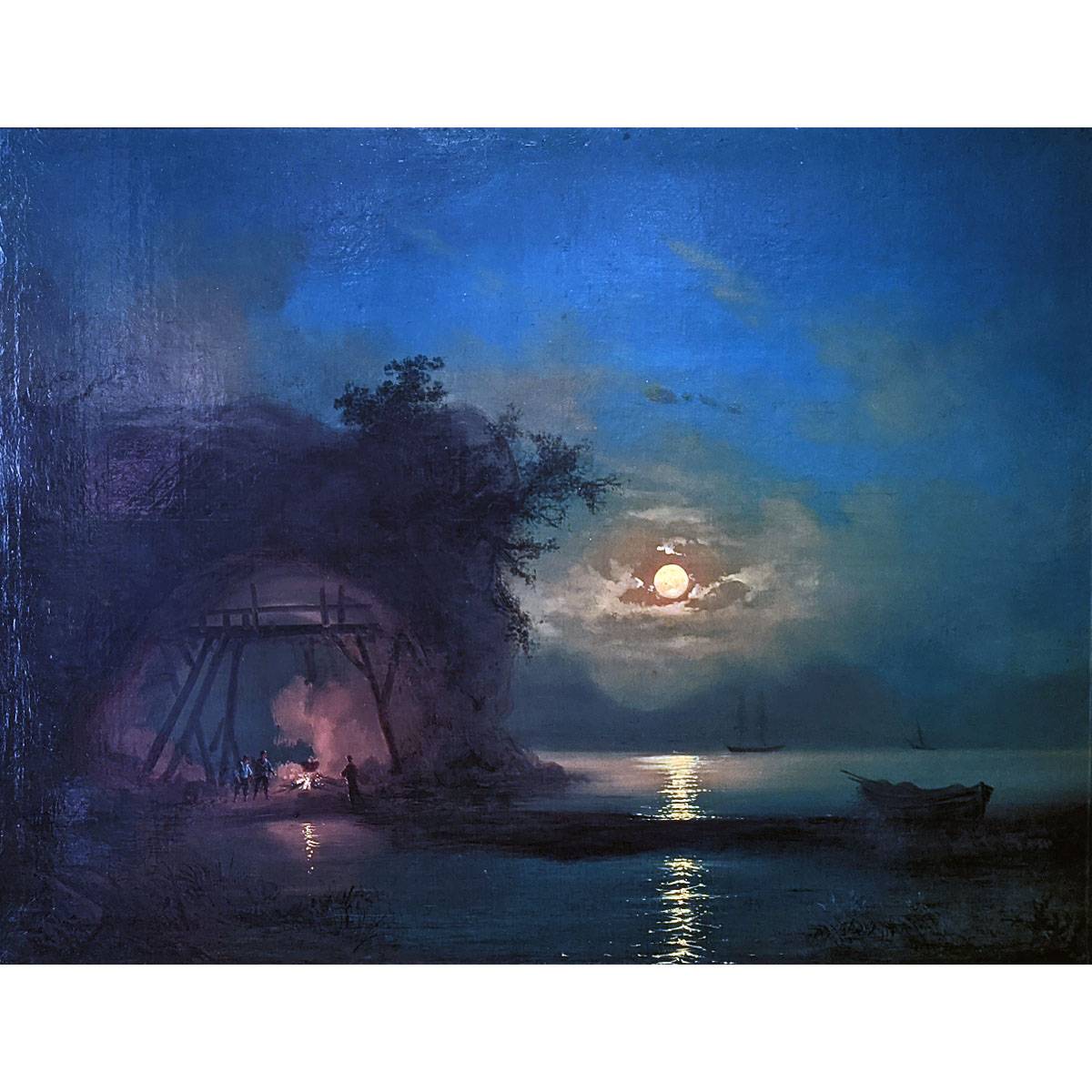Иван Айвазовский. Лунная ночь. 1850-е