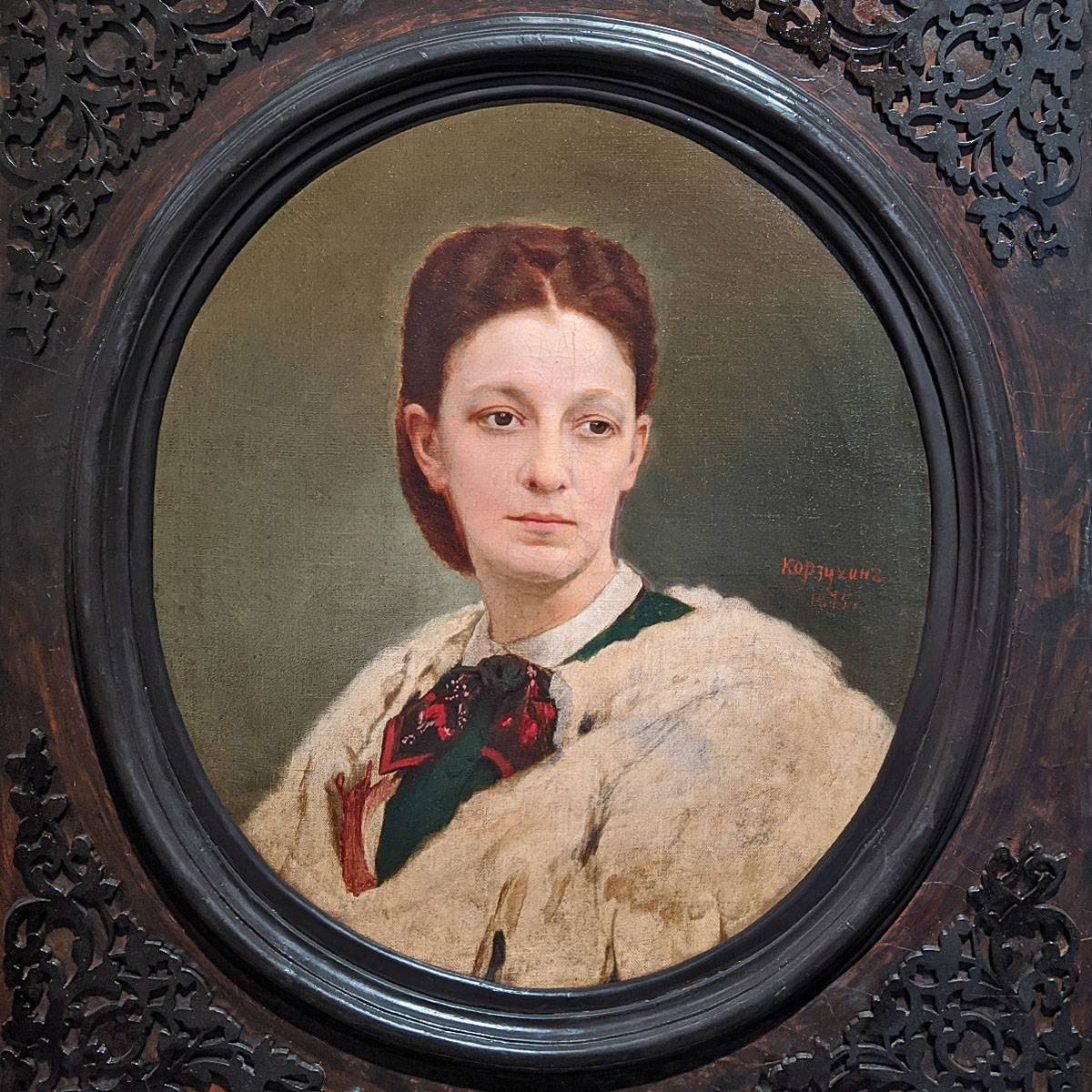 Алексей Корзухин. Женский портрет. 1875