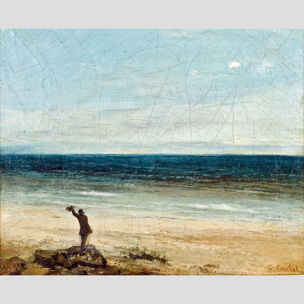 Gustave Courbet. Le bord de mer a Palavas. 1854