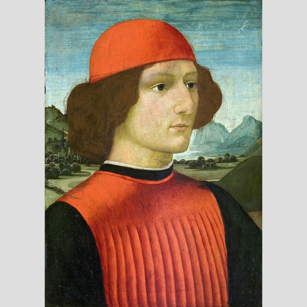 Domenico Ghirlandaio. Portrait de jeune homme. Fin des XV s.