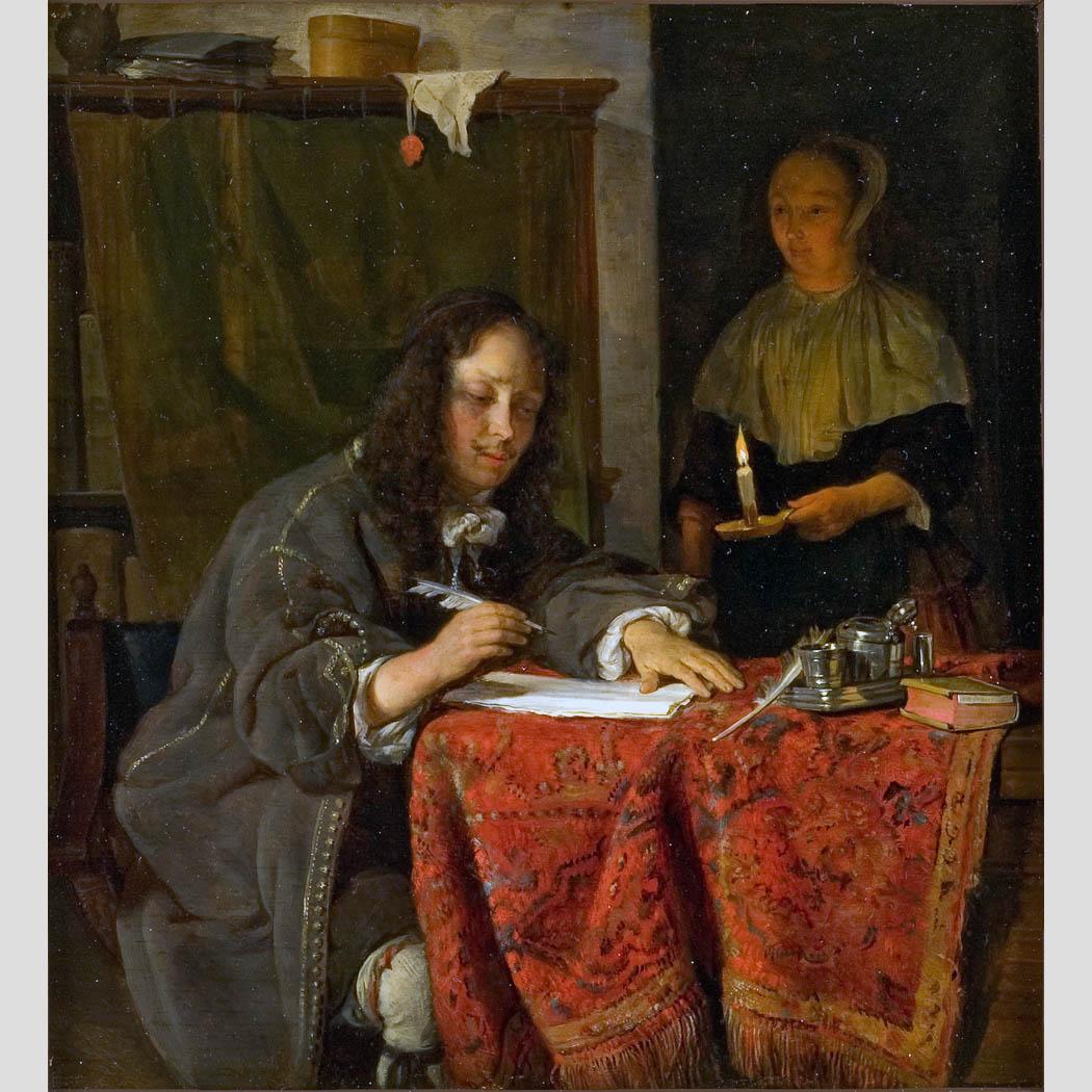 Gabriel Metsu. Jeune homme ecrivant. 1658-1660