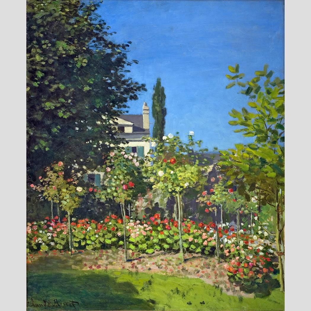 Claude Monet. Le jardin en fleurs a Saint-Adresse