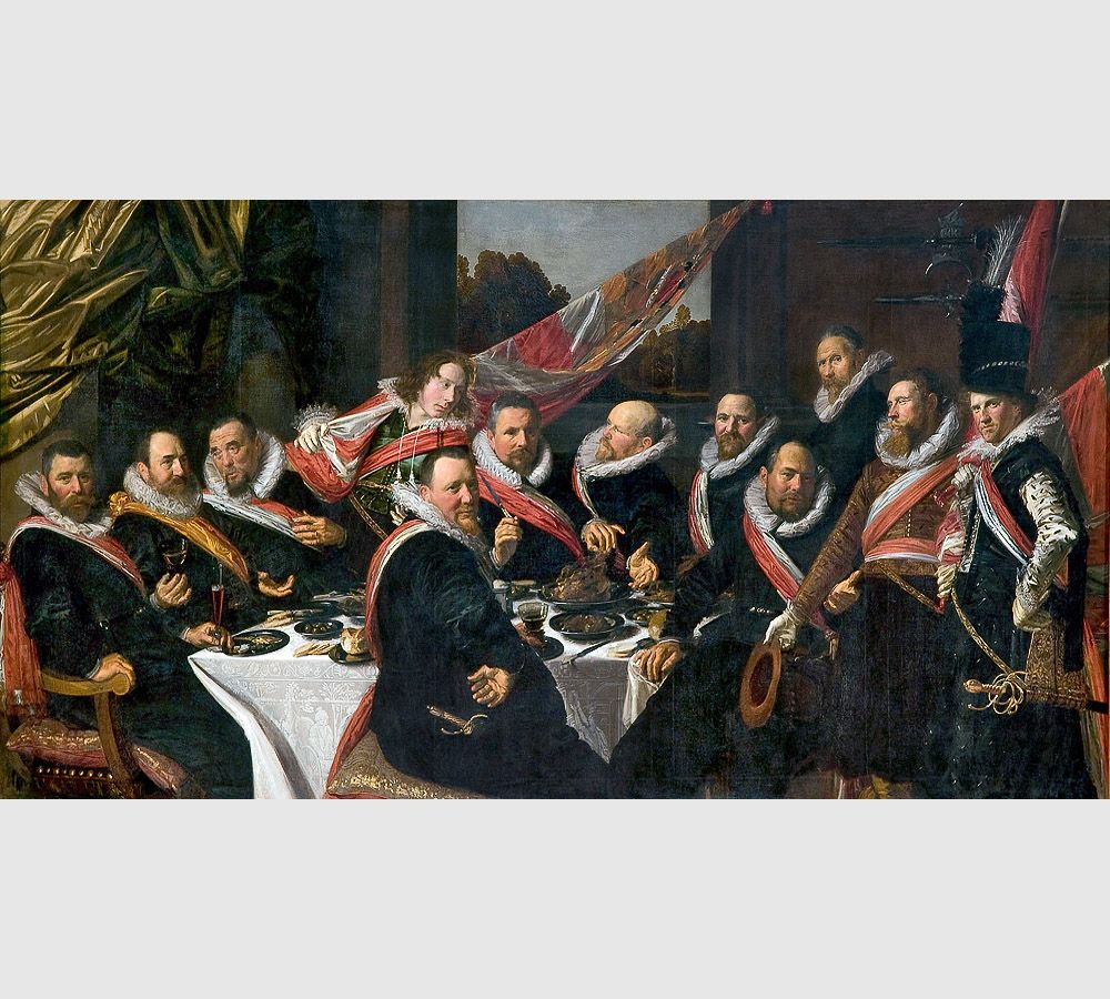 Frans Hals. Banquet of the Officers of the St. George Civic Guard. 1624
