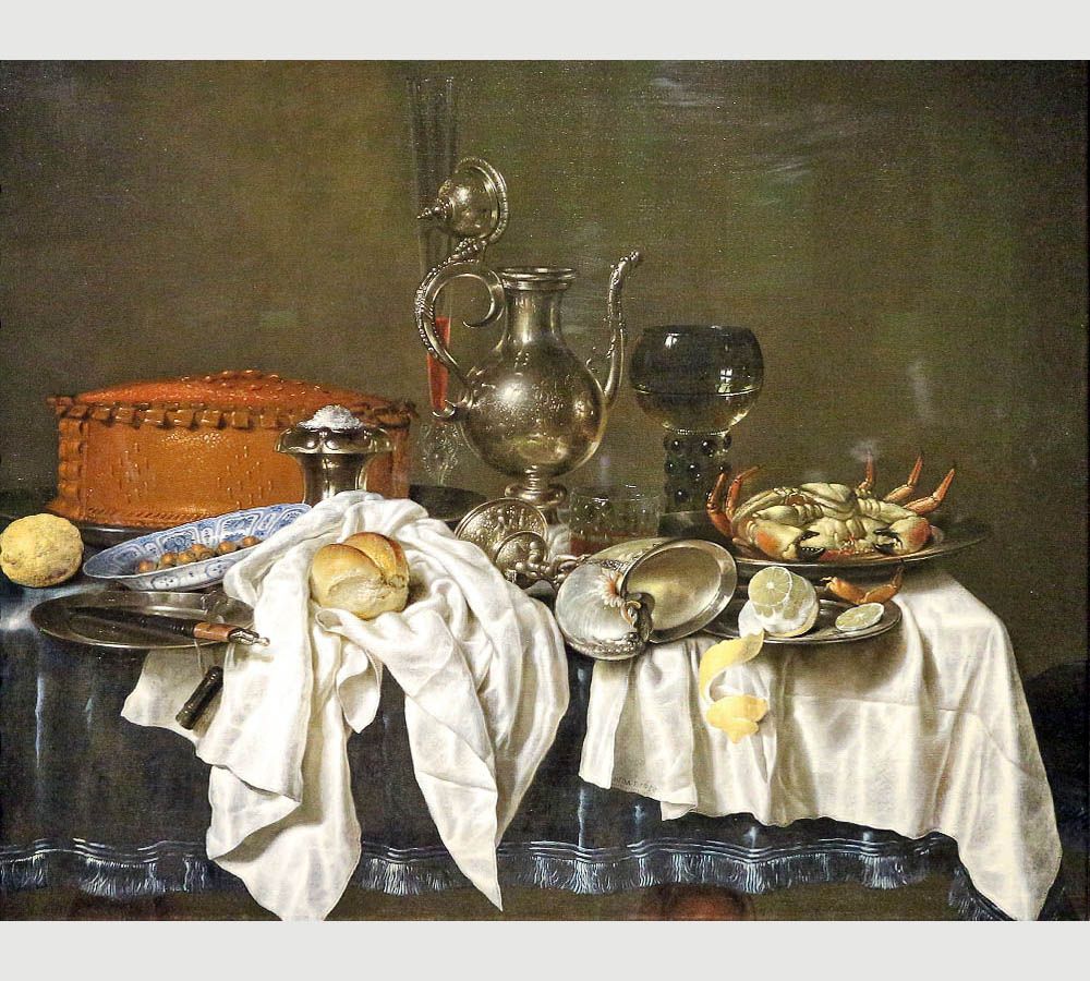 Willem Claesz Heda. Still-life with Silver Ewer. 1658
