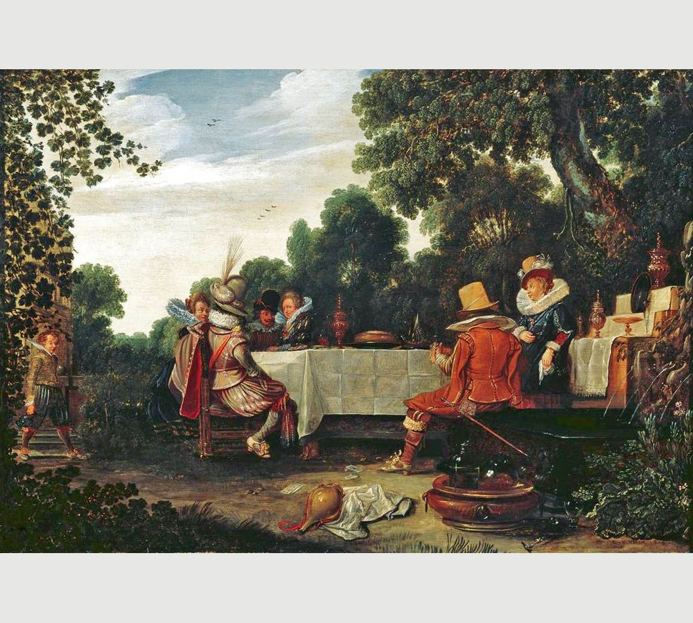Esaias van de Velde. Garden Party. 1619