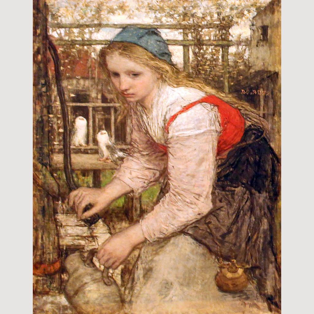 Matthijs Maris. Girl at the Pump. 1872