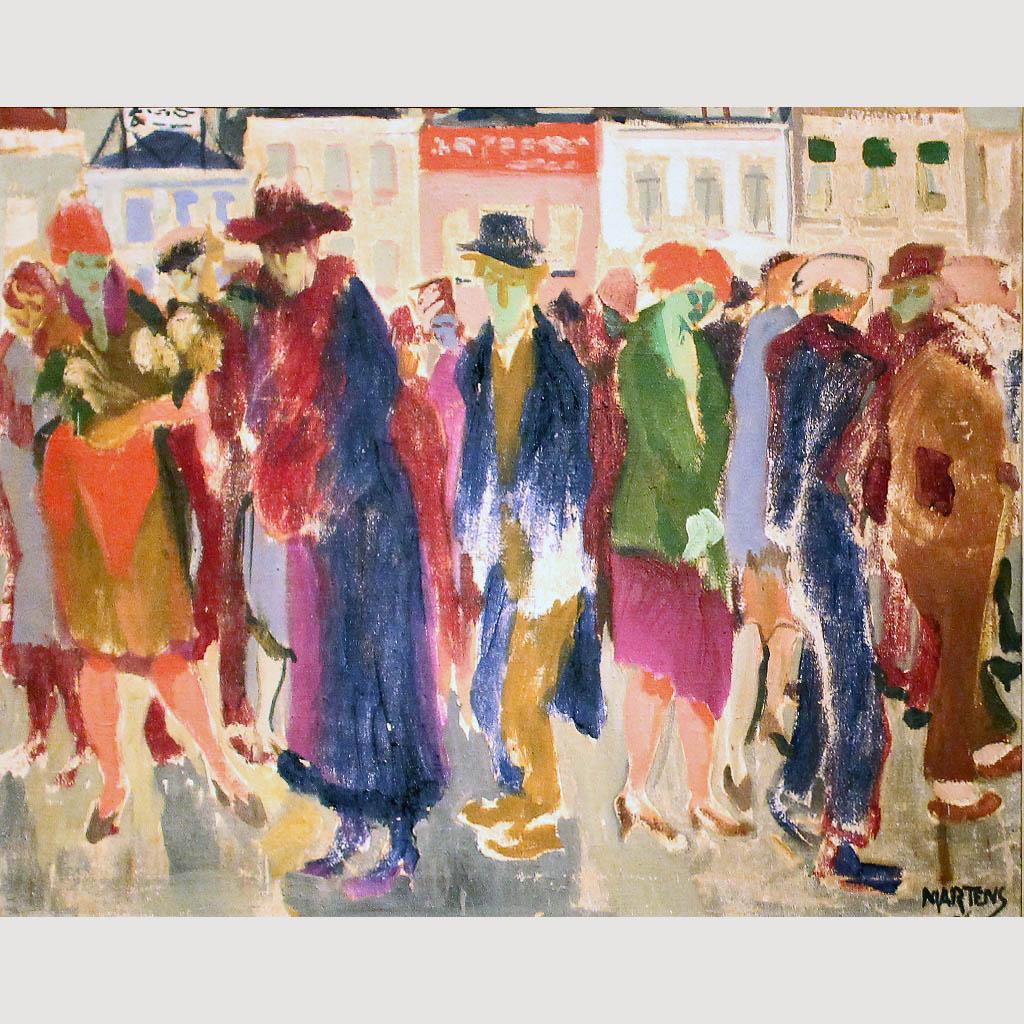 George Martens. People in the Street. 1926