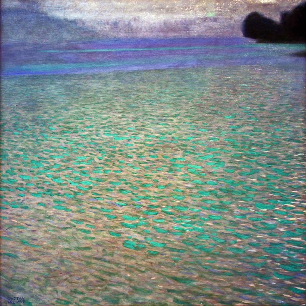 Gustav Klimt. On Lake Attersee. 1900