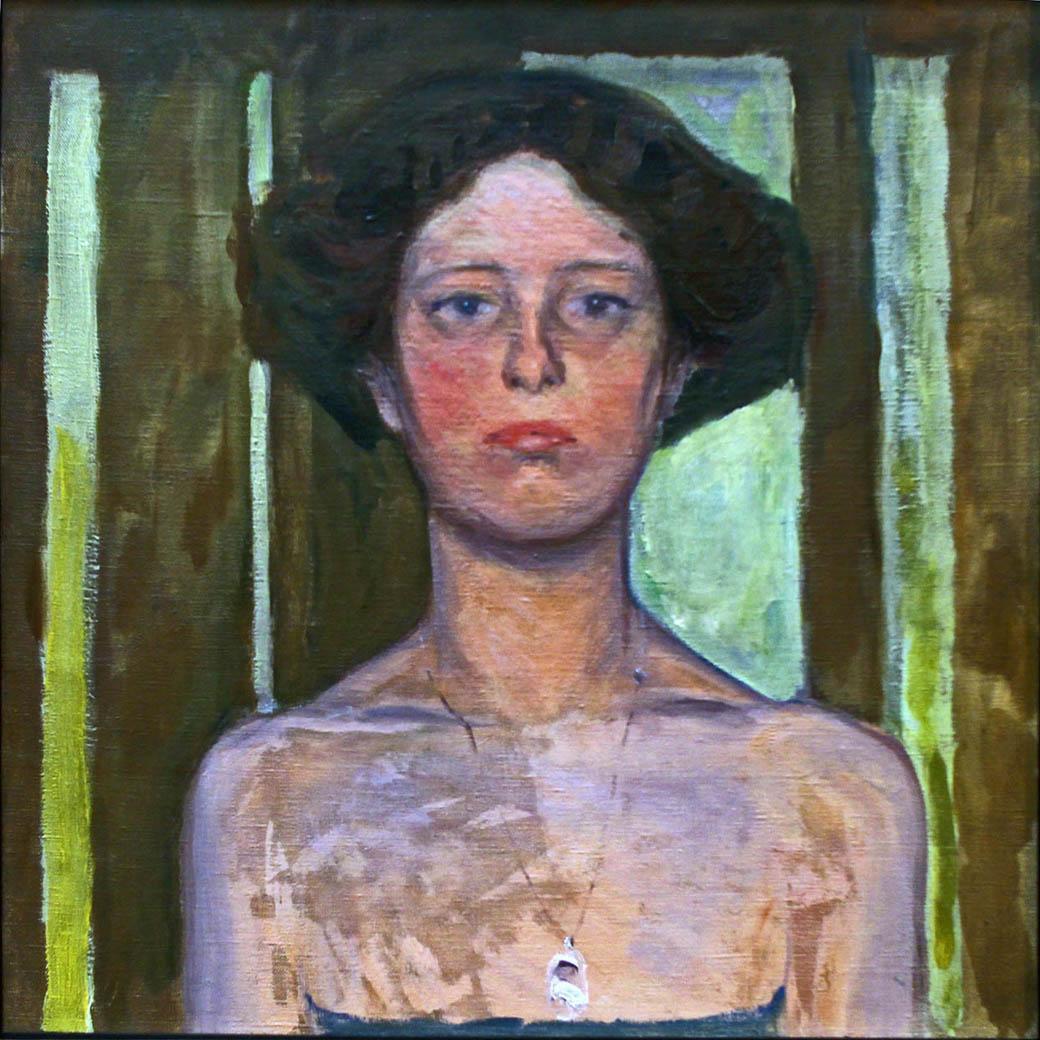 Koloman Moser. Girl with Necklace. 1910
