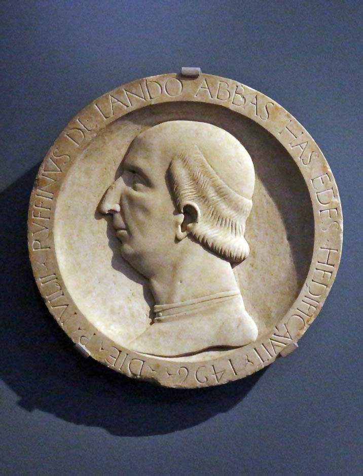 Giovanni Antonio Amadeo. Abbot Ruffinus de Lando. 1496