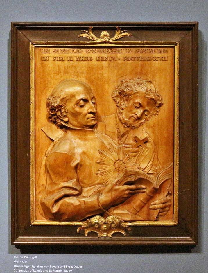 Johann Paul Egell. Ignatius Loyola and Francis Xavier. 1744