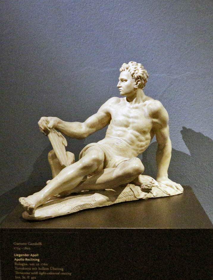 Gaetano Gandolfi. Apollo Reclining. 1760