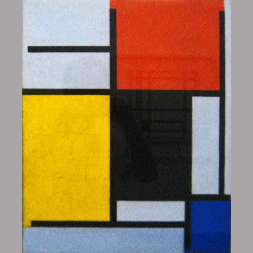 Piet Mondrian. Composition with red, yellow, black