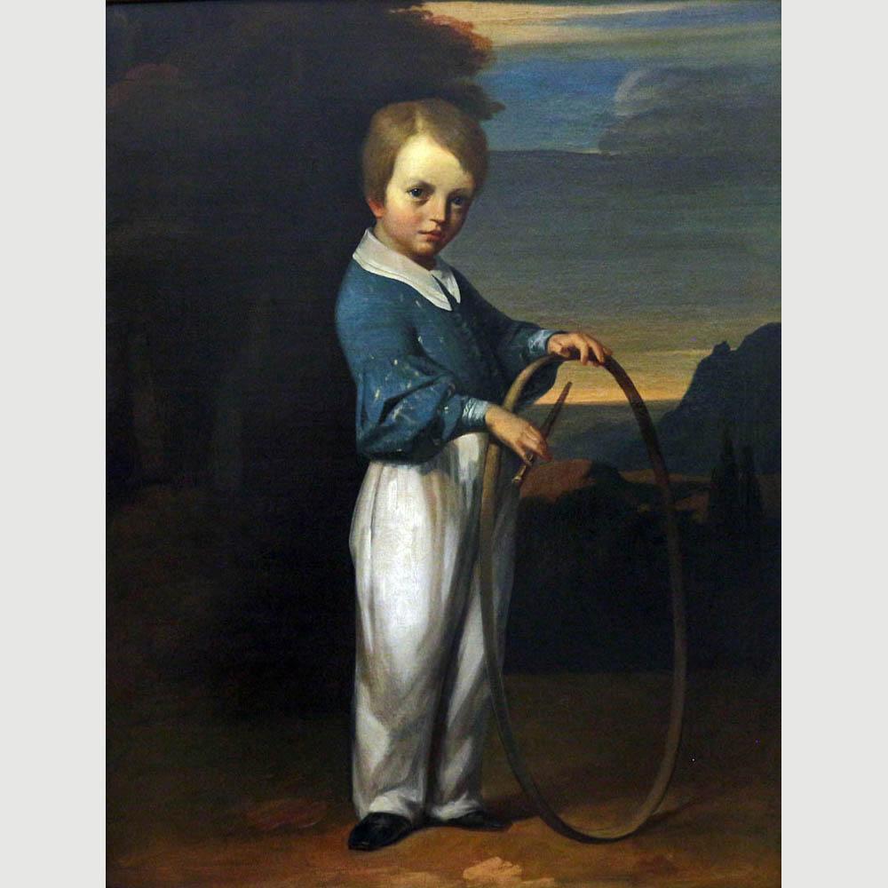 Jean Francois Millet. Enfant au Cerceau. 1841