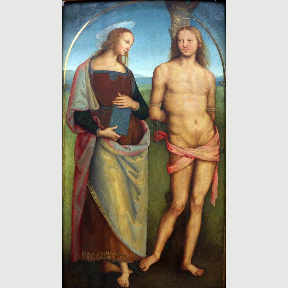 Perugino. St. Sebastien and St. Apolline. 1520