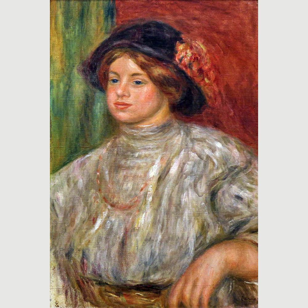 Pierre August Renoir. Gabrielle in Hat