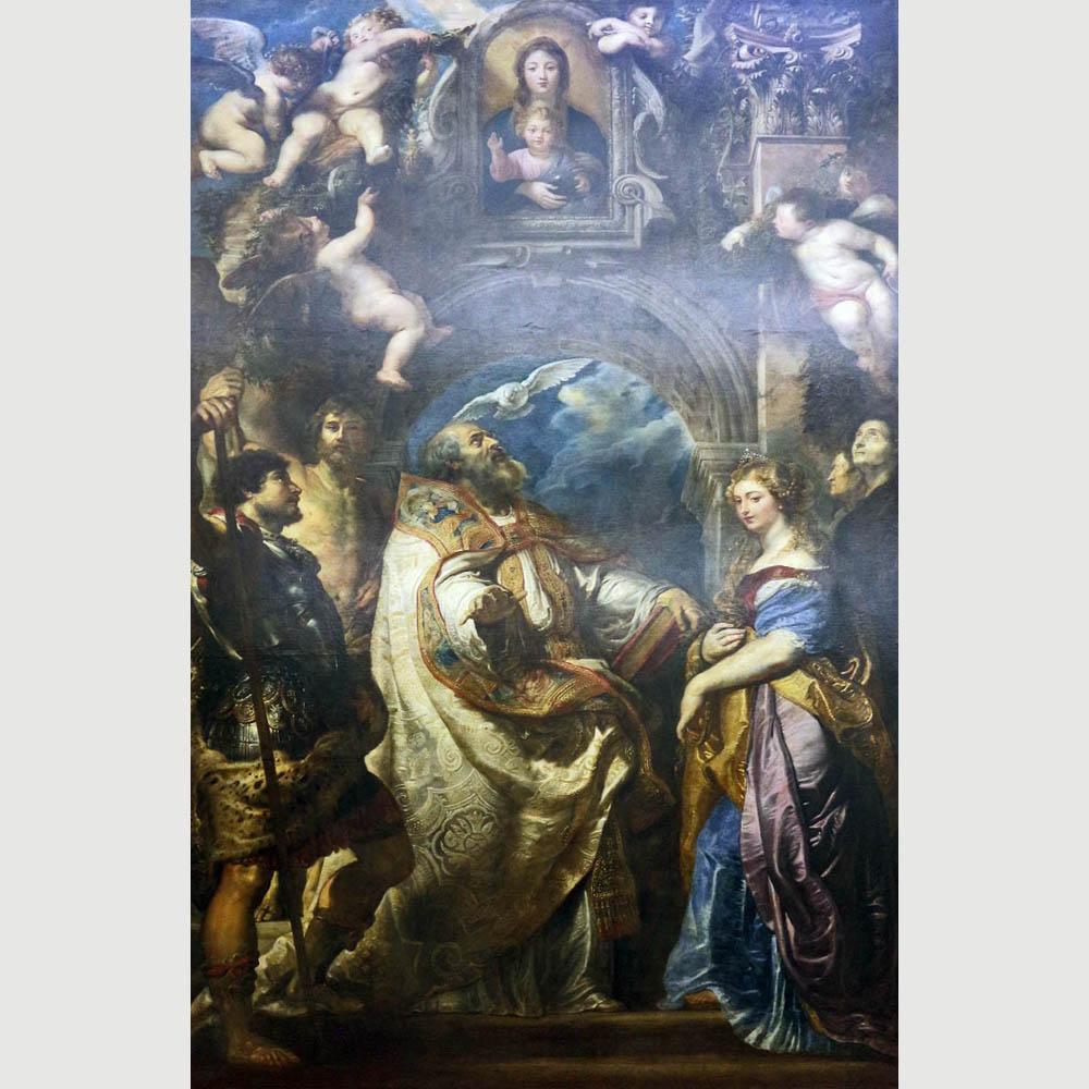 Peter Paul Rubens. St. Gregoire, Pope and Saints. 1607