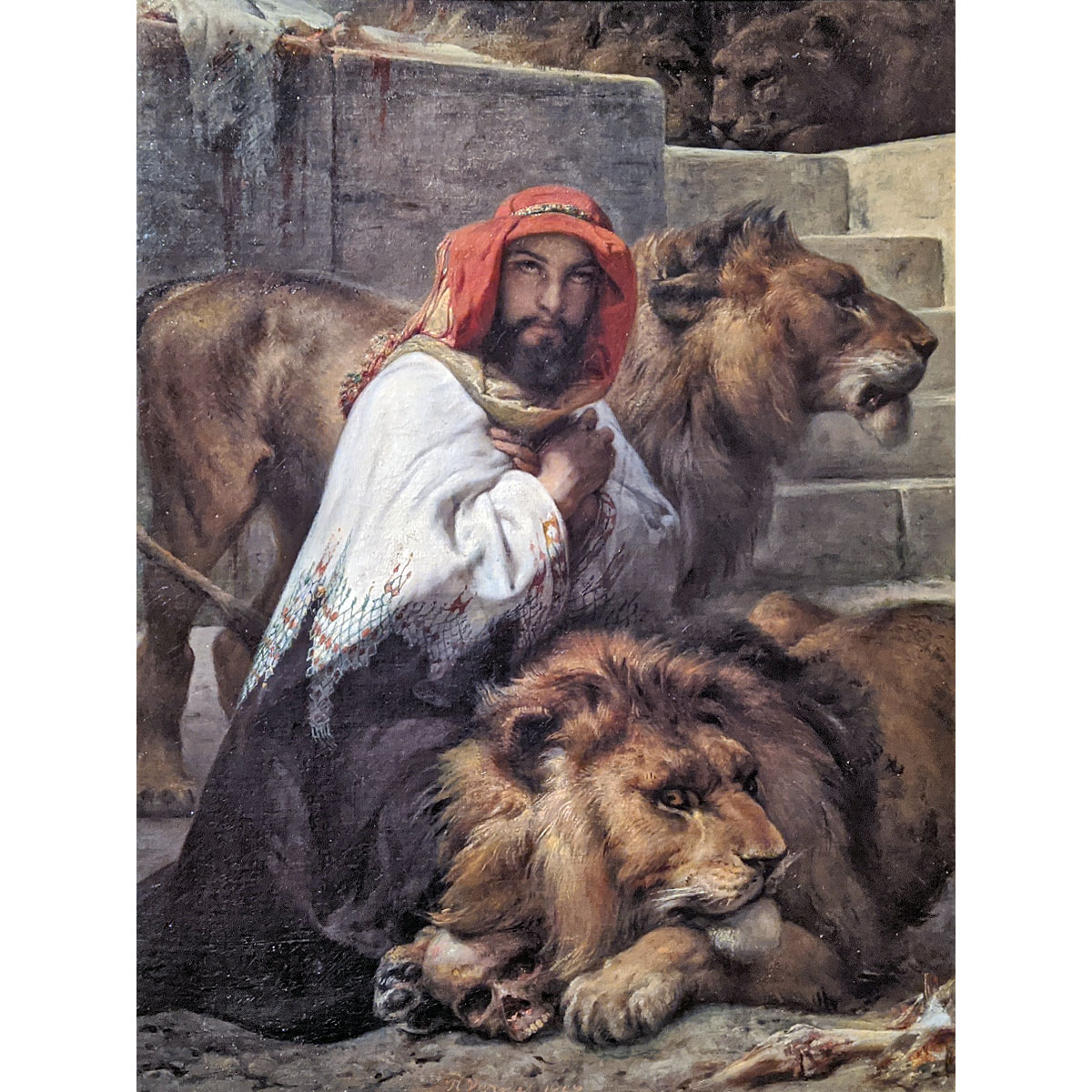 Орас Верне. Даниил во рву со львами. 1857