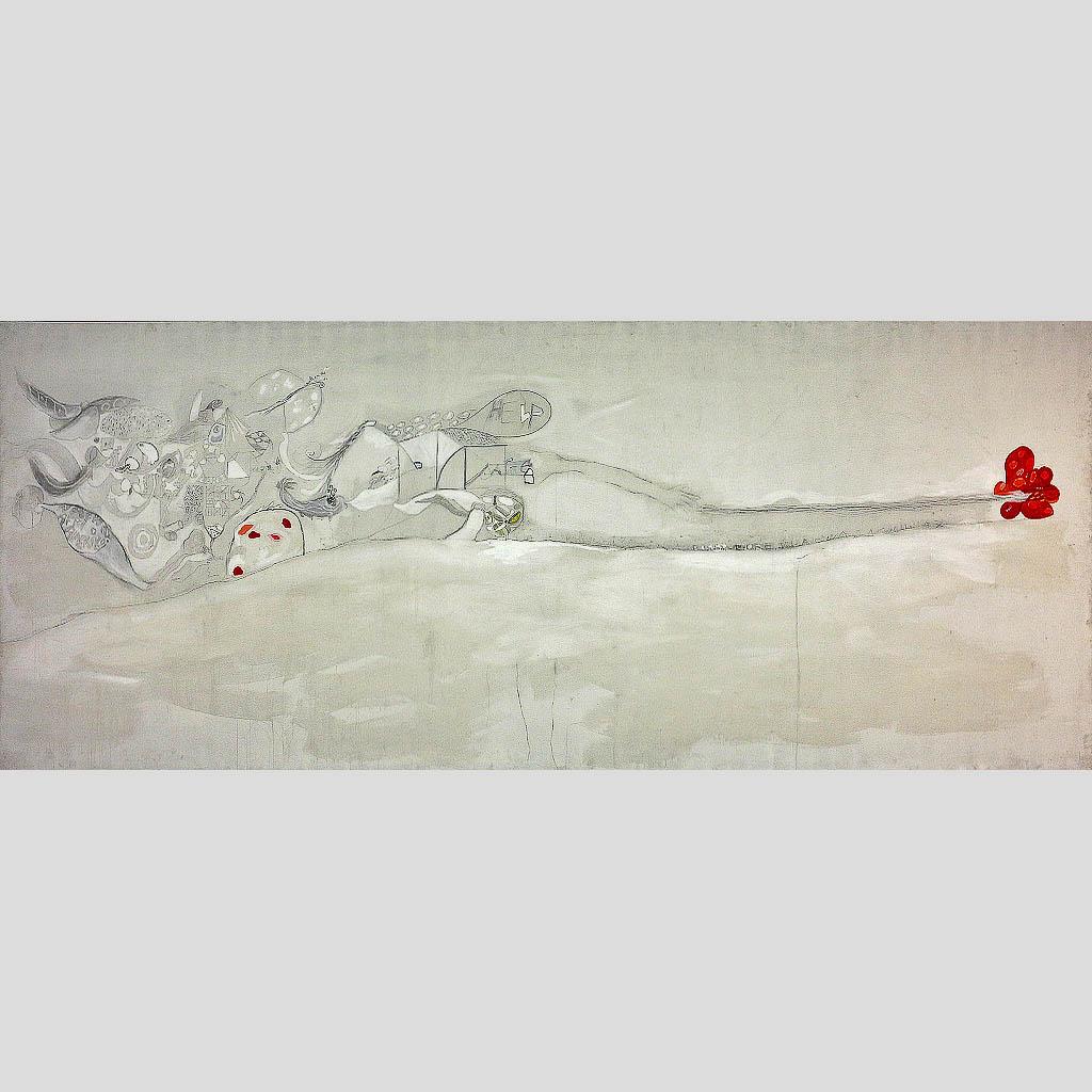Gastone Novelli. Rosa fiore della Cina. 1967