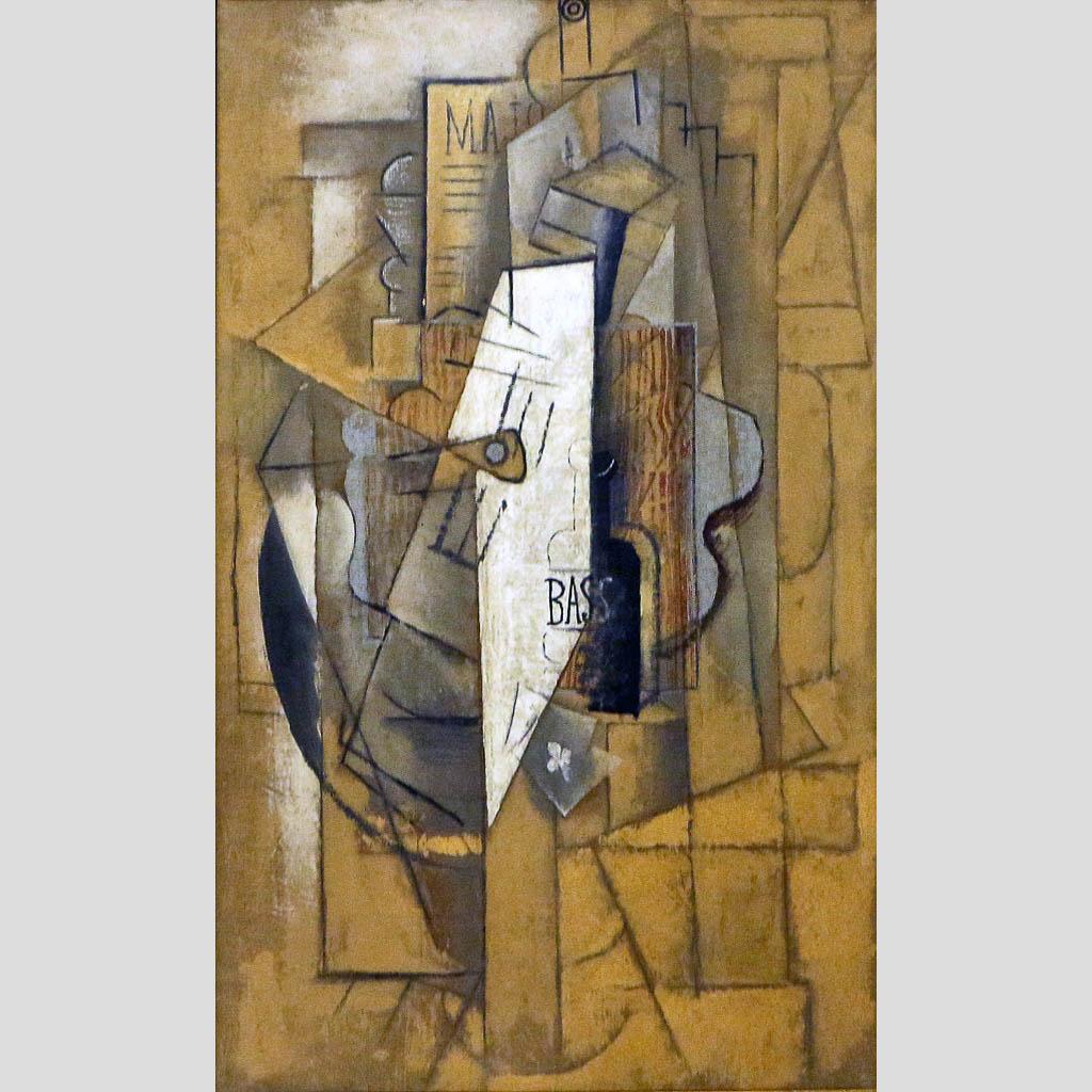 Pablo Picasso. La bouteille de Bass/ 1913-1914