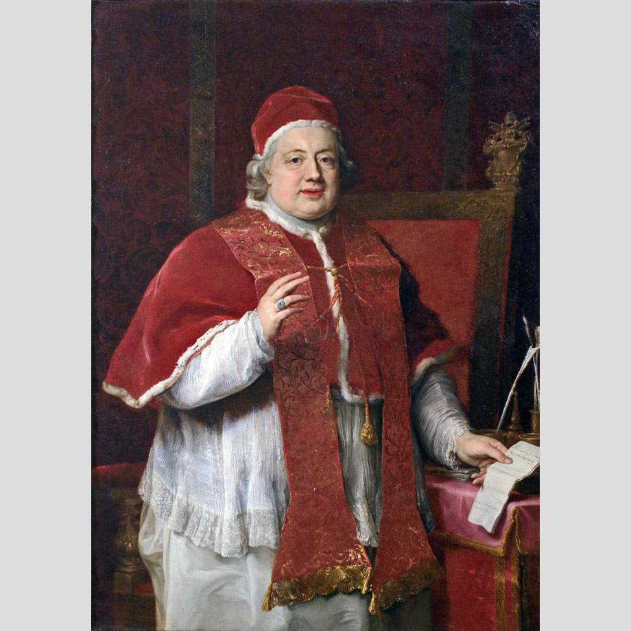 Pompeo Botoni. Portrait of Clemente XIII