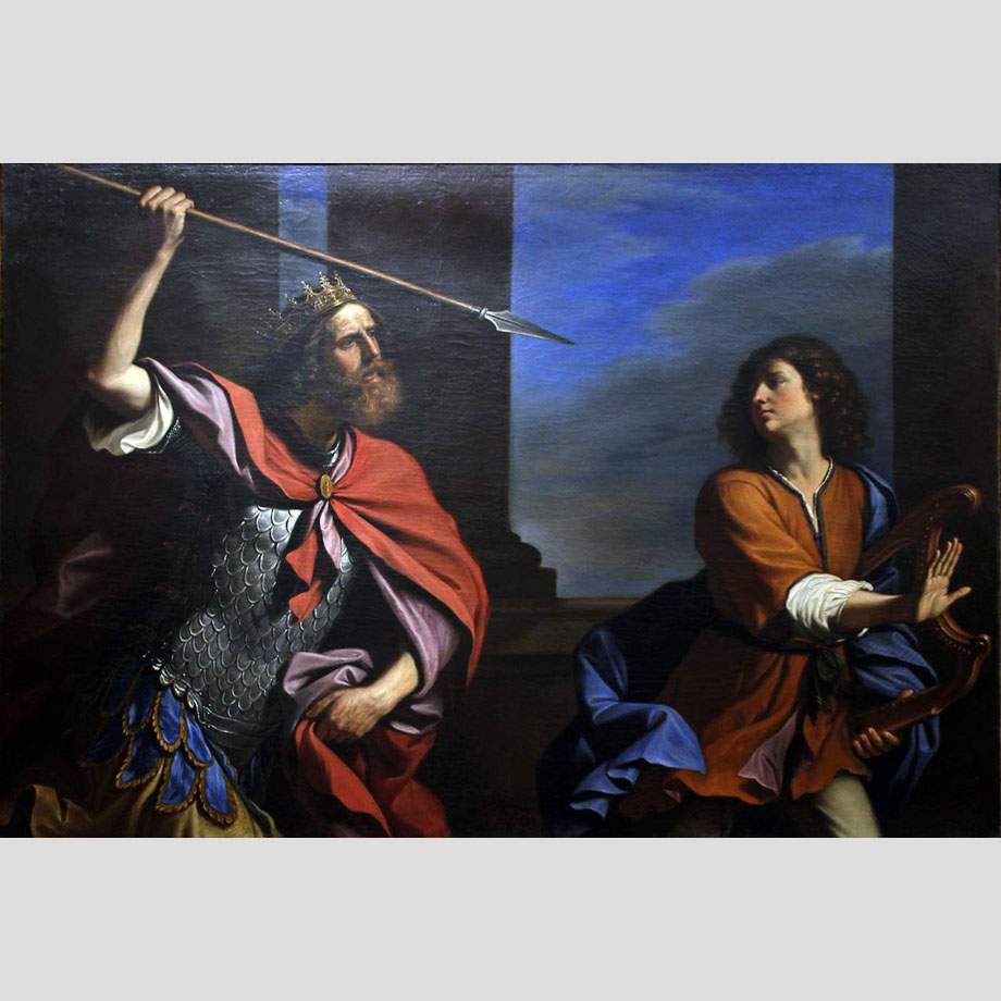 Guercino. Saul Tries to Kill David with the Spear