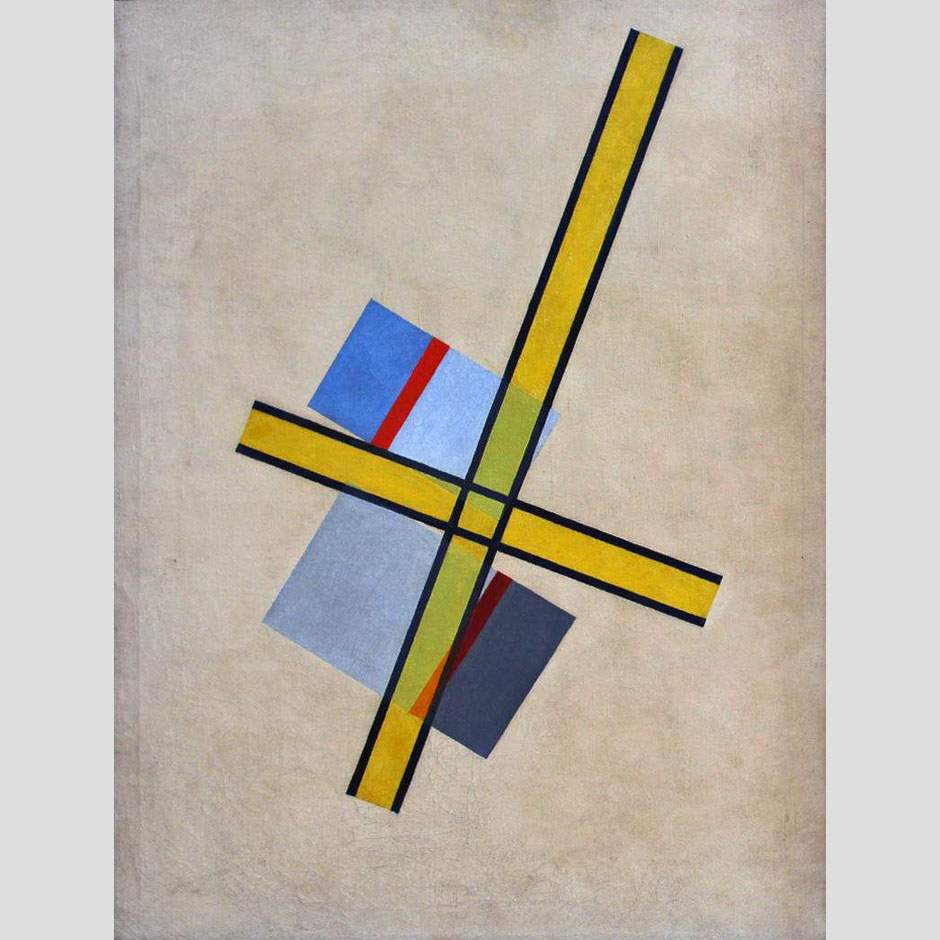 Laszlo Moholy-Nagy. Yellow Cross Q VII. 1922