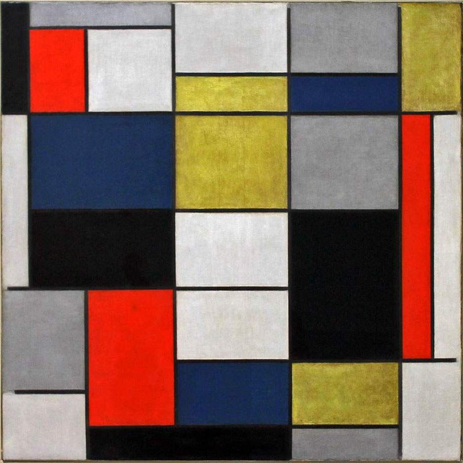 Piet Mondrian. Big composition. 1919-1920