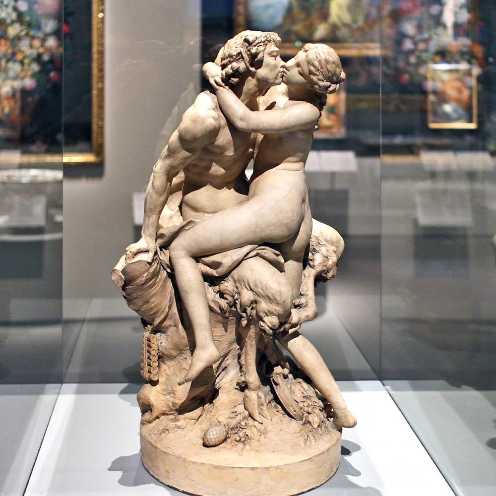 Clodion (Claude Michel). Satyr and Nymph. 1780-e