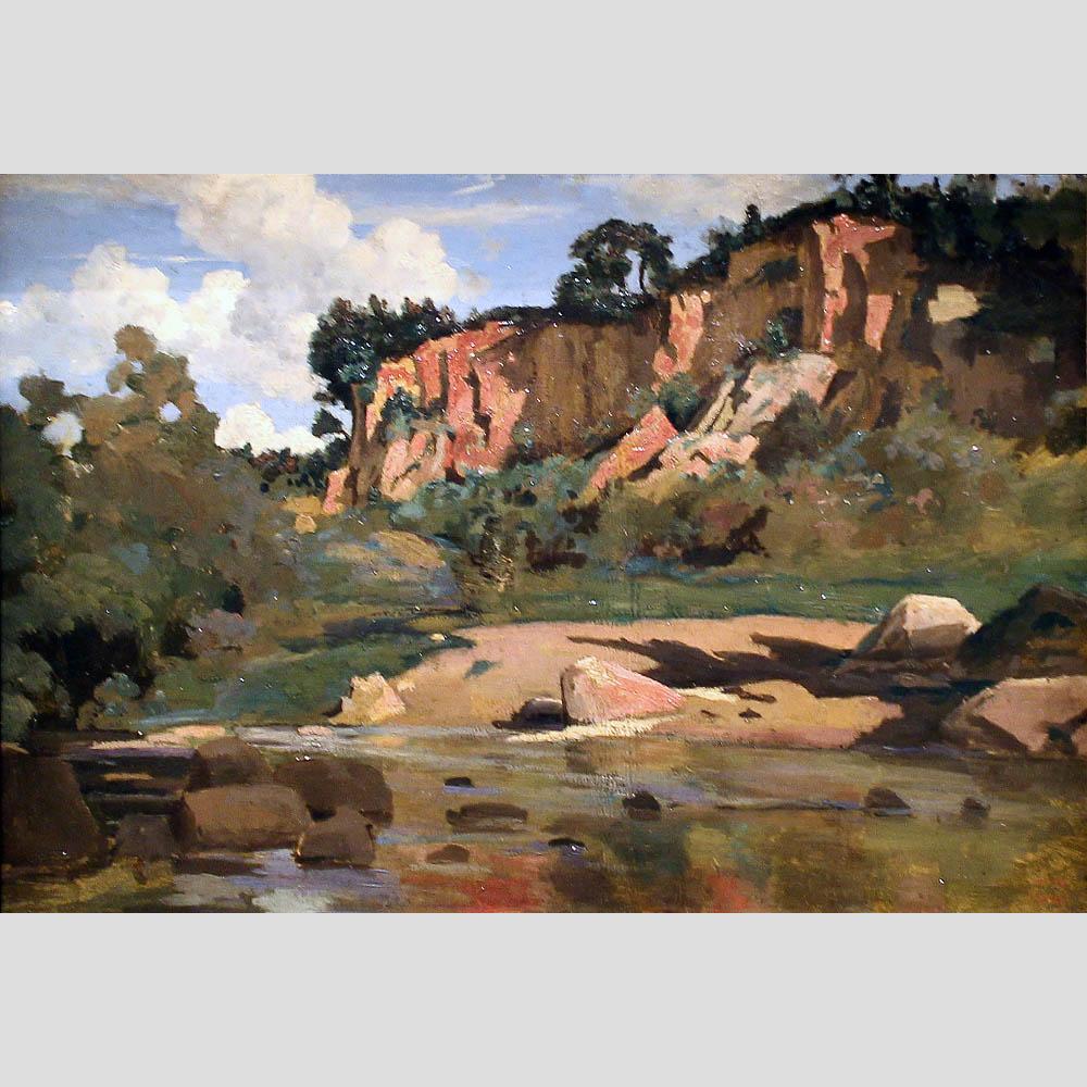 Camille Corot. The Red Rocks at Civita Castellana. 1827
