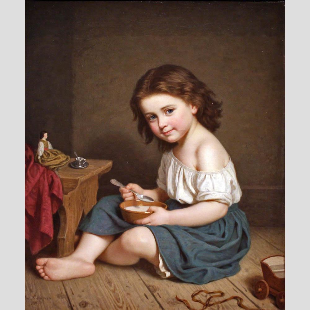 Amalia Lindegren. Breakfast. 1866